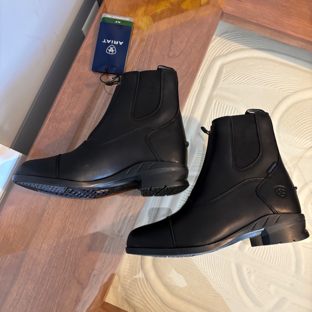 Ariat Heritage IV Zip waterproof Boots in black size 7 - Picture 6 of 16